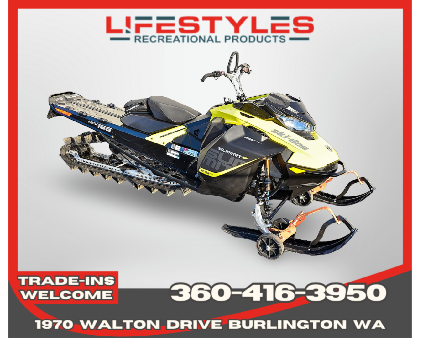Ski-Doo Summit SP 850R E-TEC 165