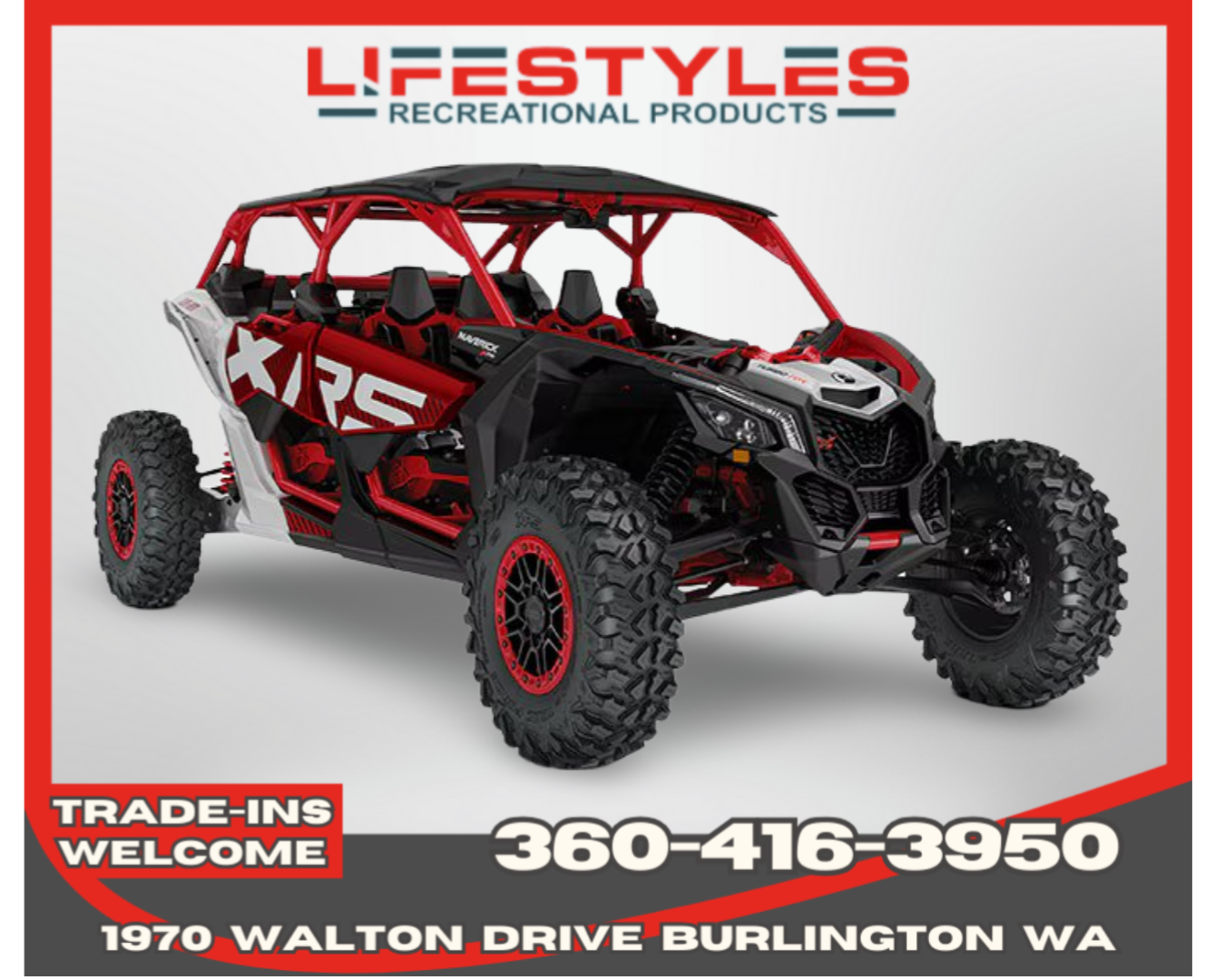 CAN-AM Maverick X3 MAX X RS Turbo RR with Smart-Shox