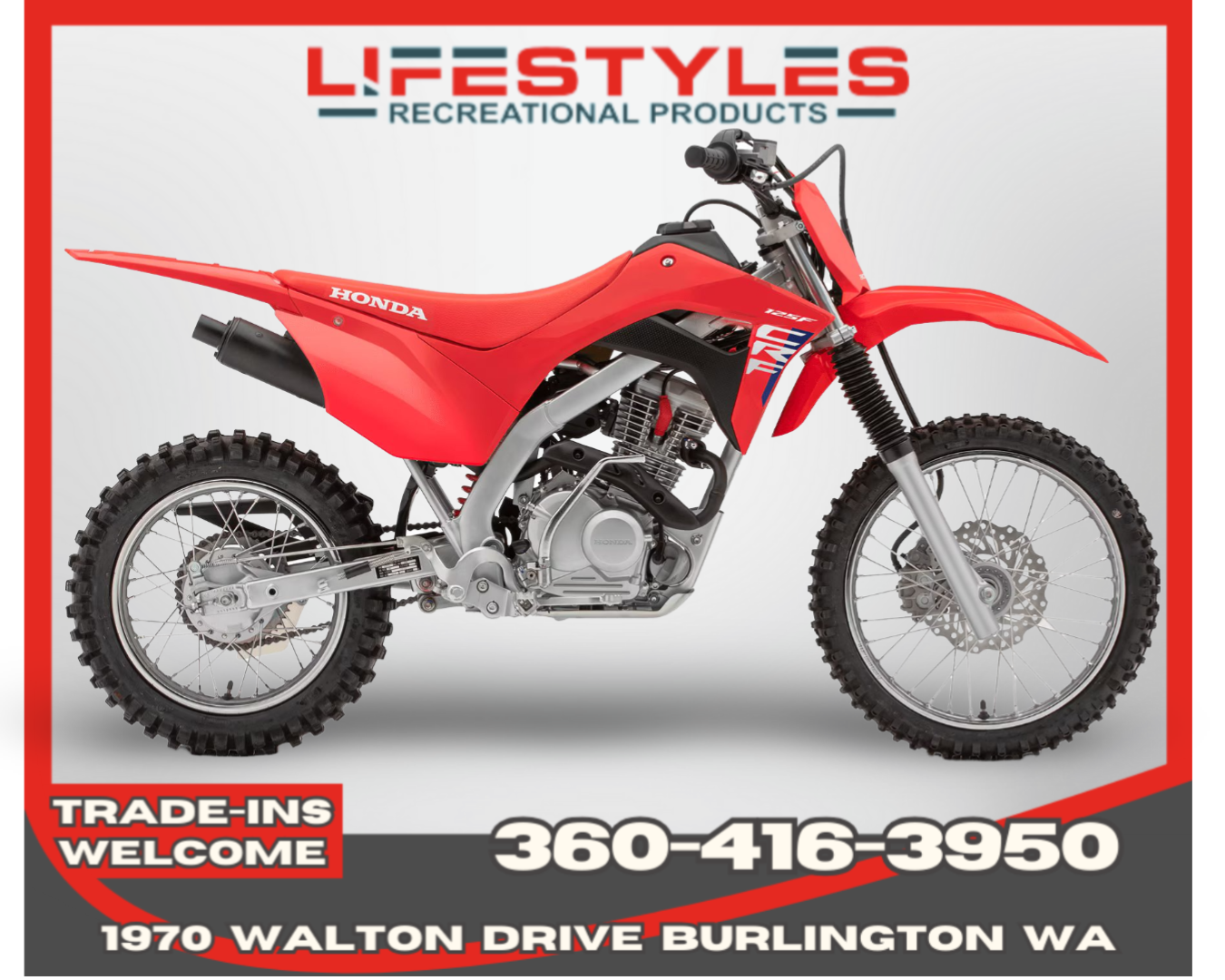 2025 HONDA CRF 125F Big Wheel