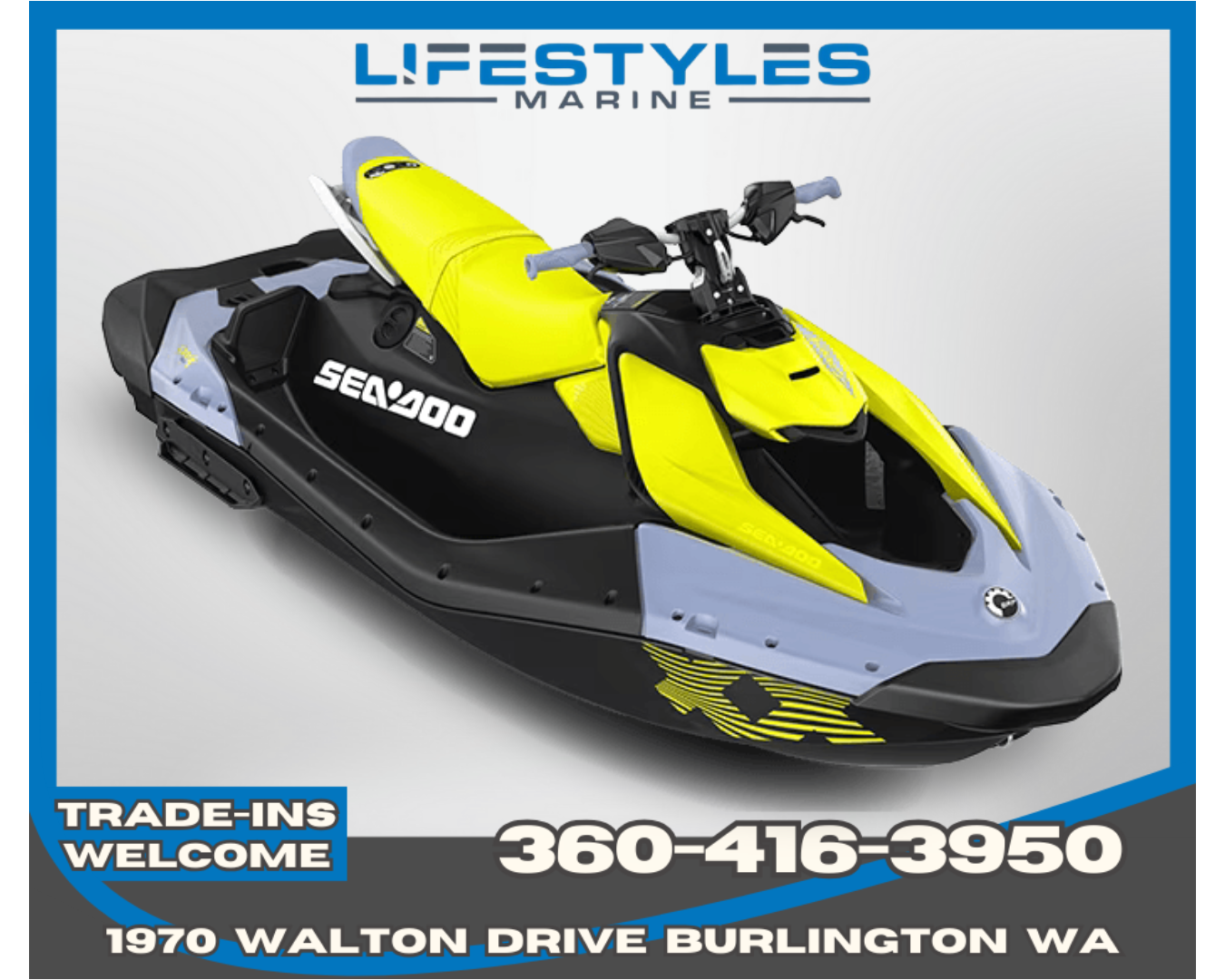 2024 SEADOO SPARK 3UP TRIXX 90 IBR AUDIO